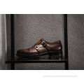 Monk Strap Men Leather Shoes Men′ S Leather Business Breathable Fashion Casual Shoes Supplier